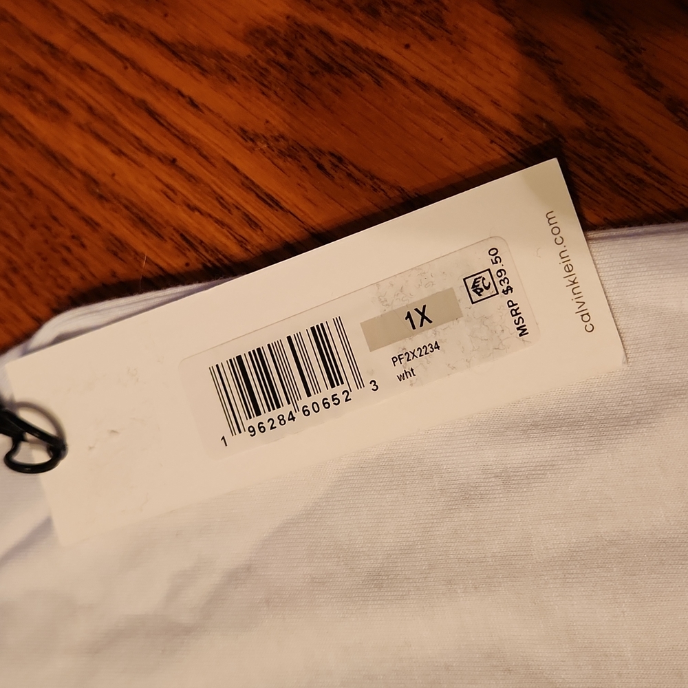 Calvin Klein Plus Size Performance Tee - Picture 4 of 6
